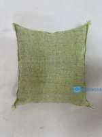 Sage Whisper - Moroccan Natural Silk Pillow 20 X 20 In