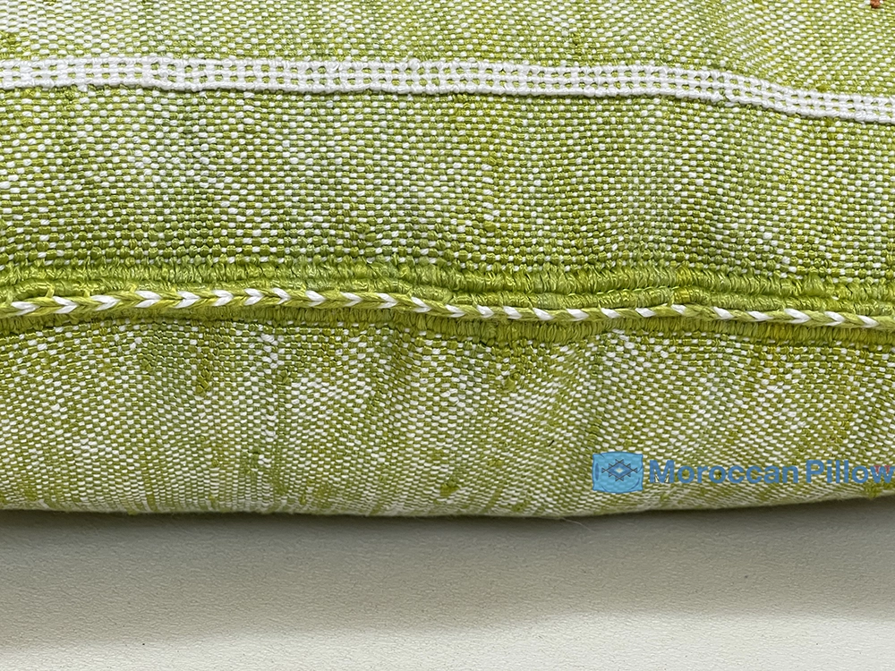 Sage Whisper - Moroccan Natural Silk Pillow 20 X 20 In