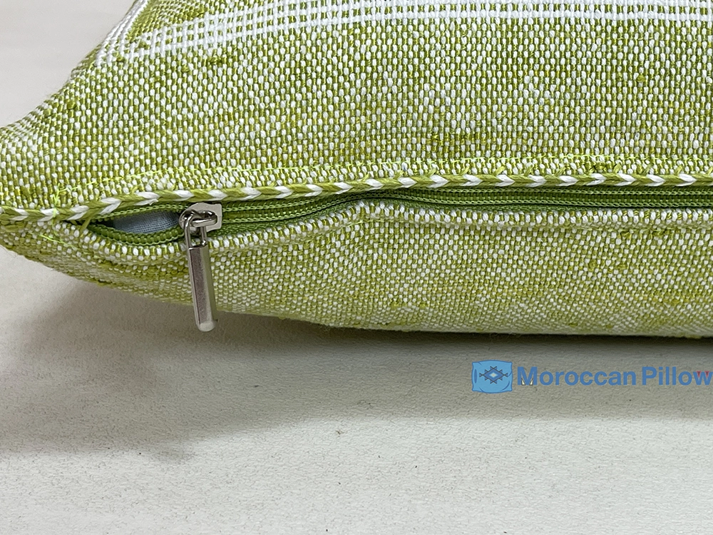 Sage Whisper - Moroccan Natural Silk Pillow 20 X 20 In